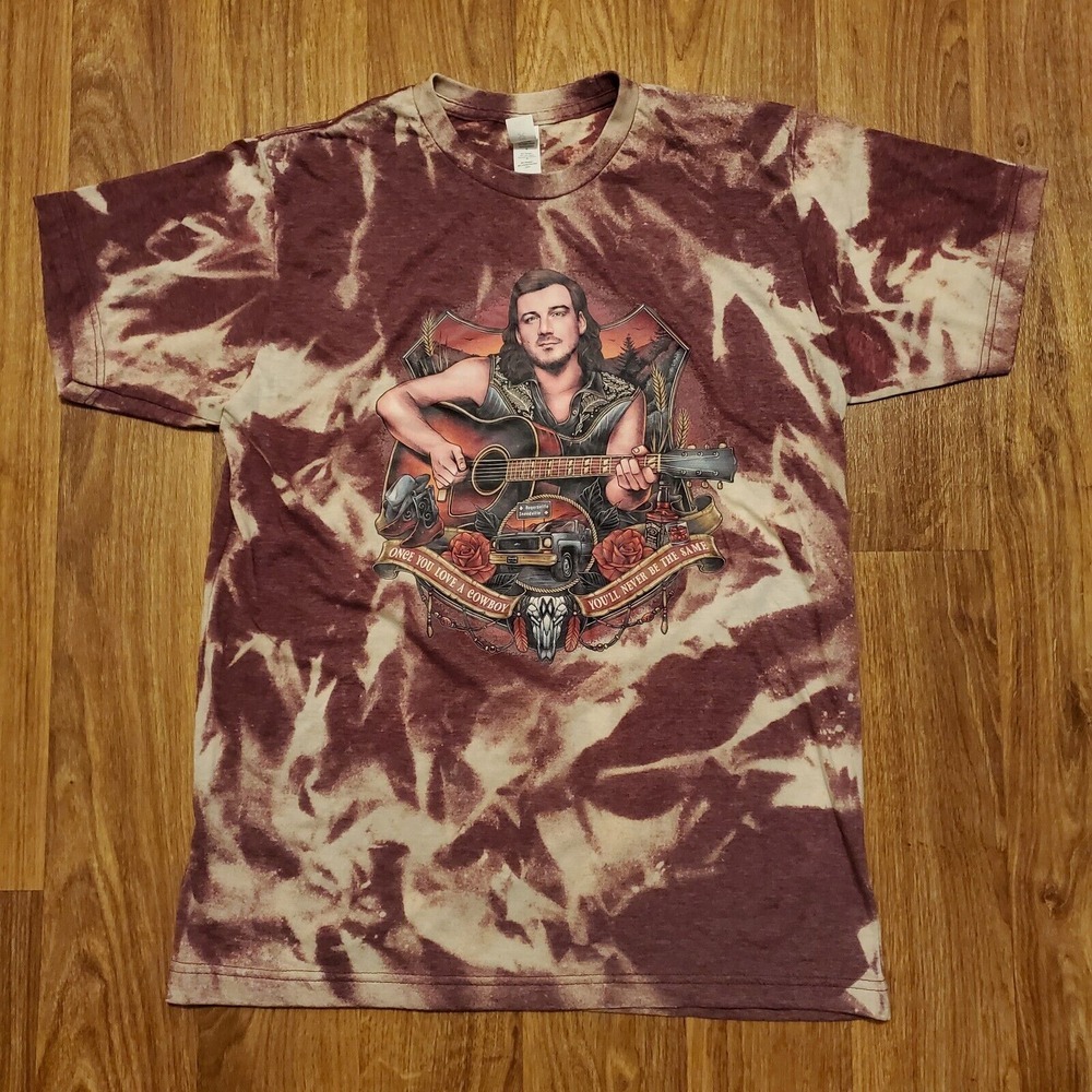 Morgan Wallen Shirt Womens Medium Tie‎ Dye Country Once You Love A Cowboy Music